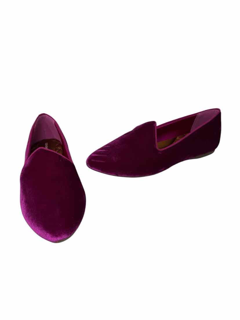 Shoe Size 9.5 BIRDIES Fuschia Velour Flats