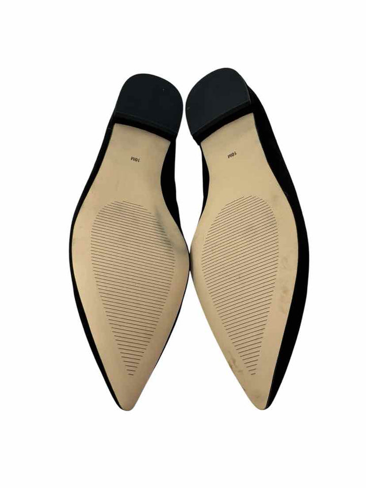 Shoe Size 10 Talbots Black Suede Flats