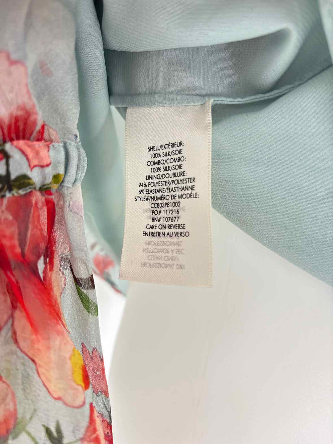Size XS Alice + Olivia Green Print Shirt