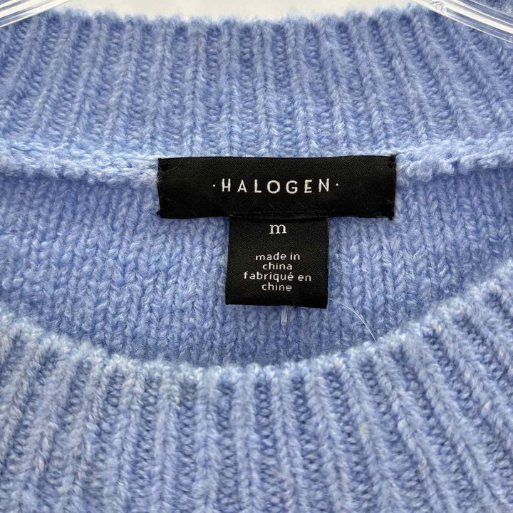 Size M HALOGEN Blue Sweater