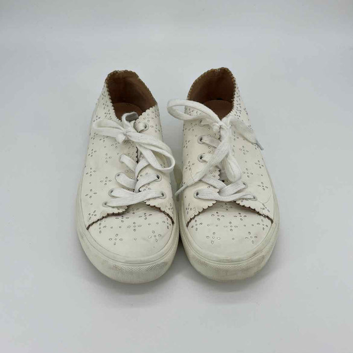 Shoe Size 10 LOFT White Faux Leather Sneakers