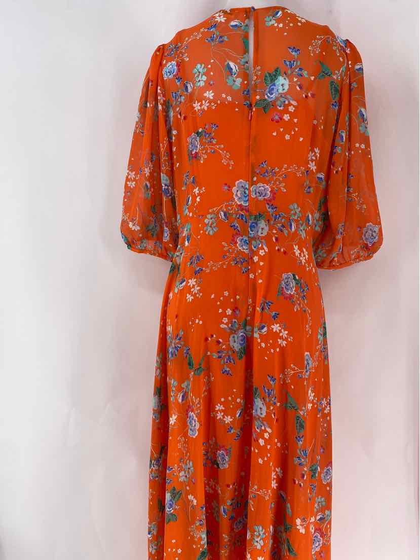 Size 14 Calvin Klein ORANGE PRINT Dress