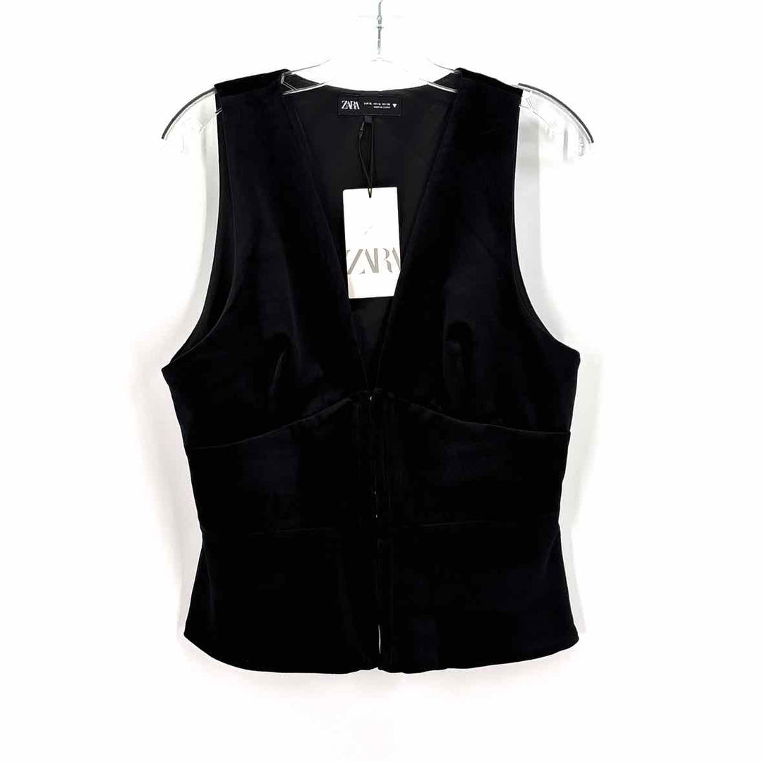 Size XL ZARA Black Velvet Shirt