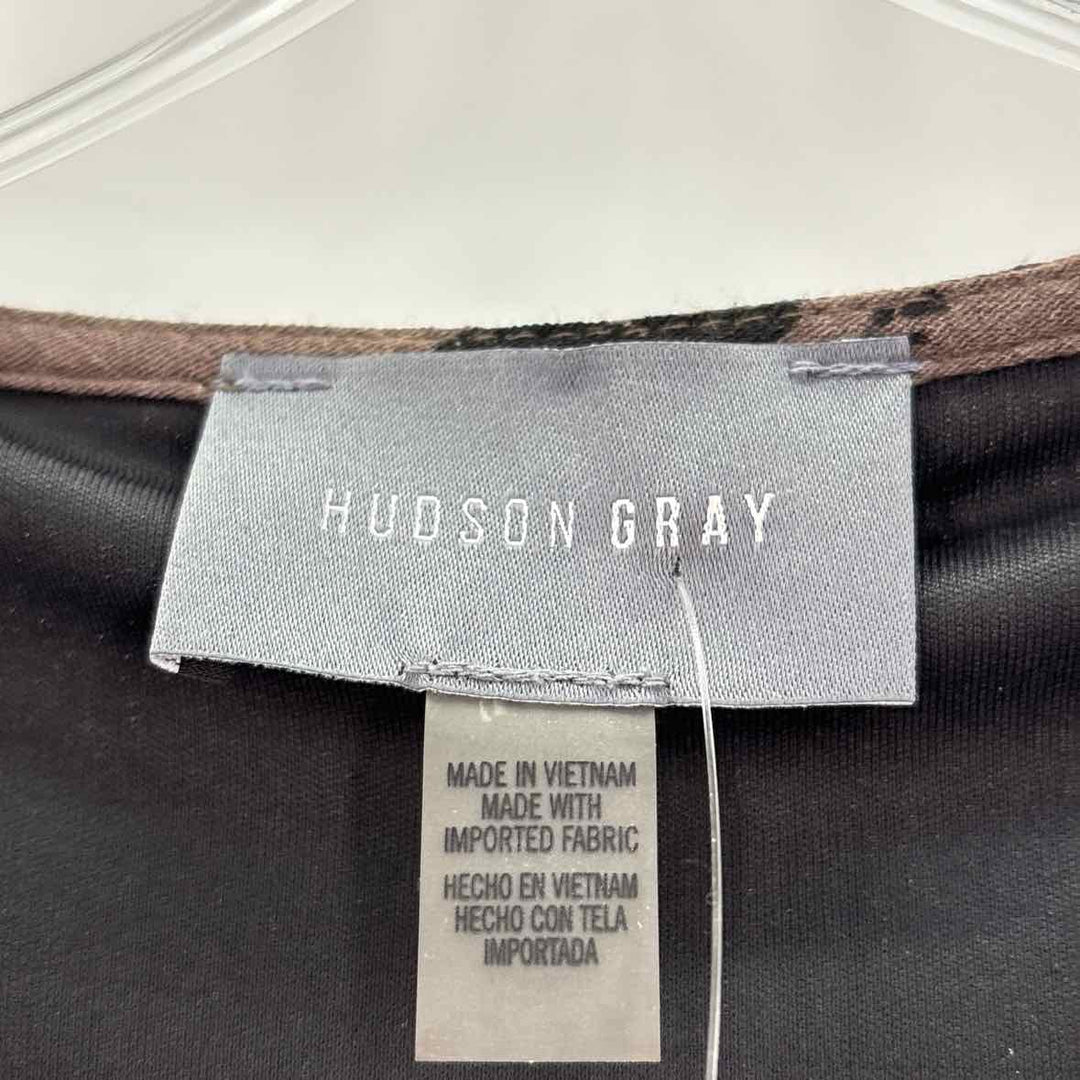 Size M HUDSON GREY Brown Dress