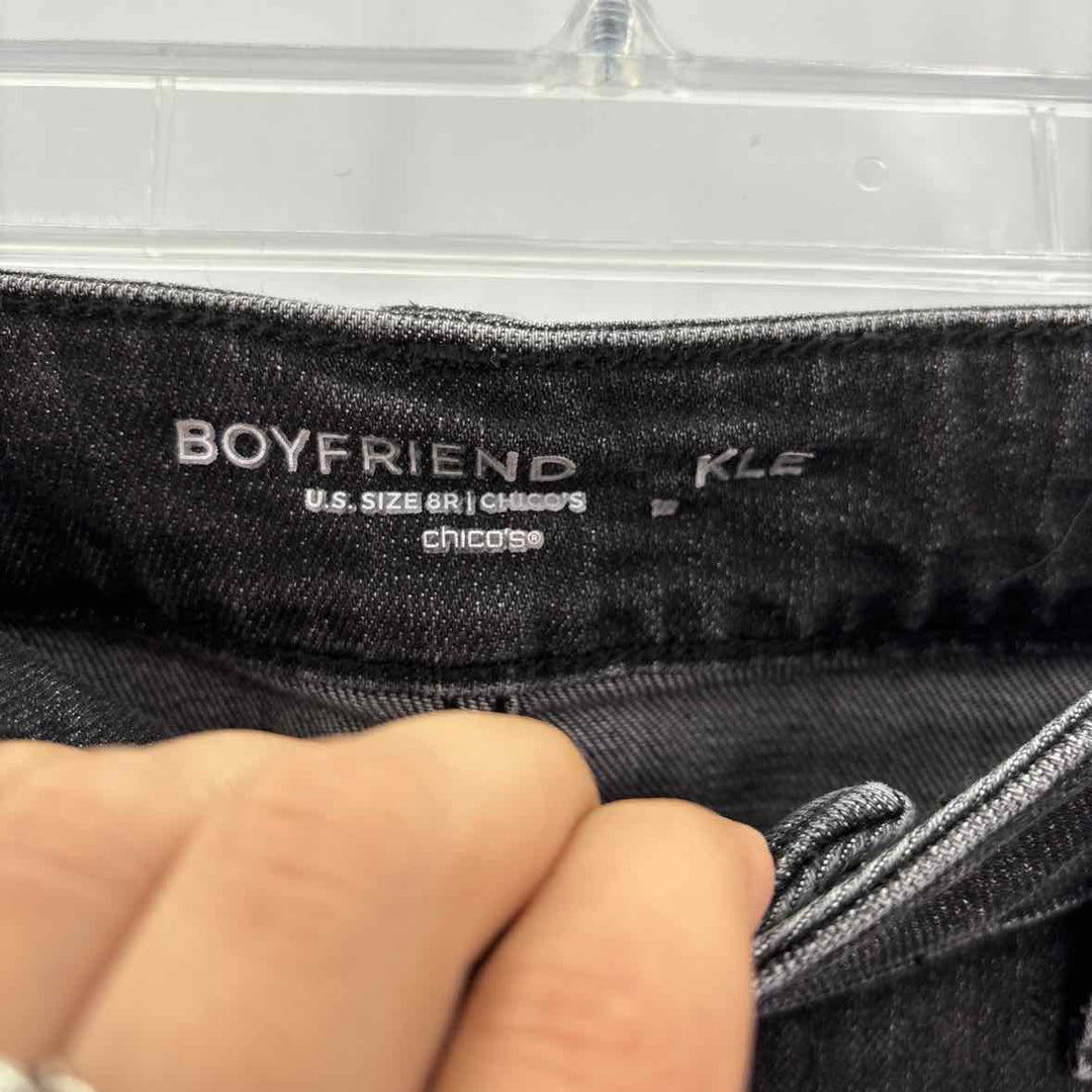 Size 8 Chico's Black Denim Jeans