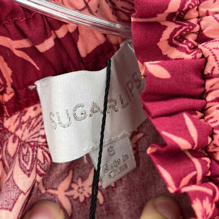 Size S SUGARLIPS PINK PRINT Dress