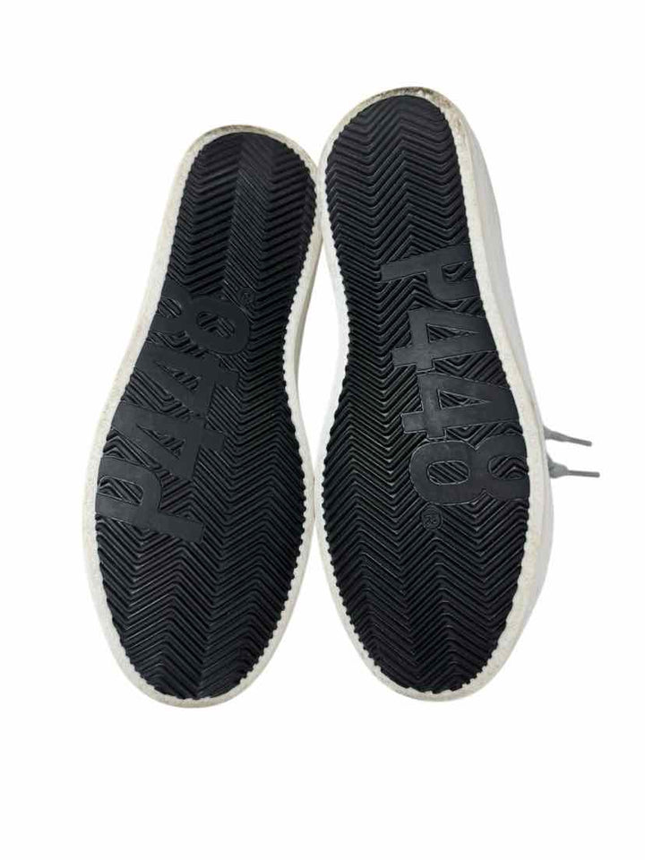 Shoe Size 38 P448 Ivory Leather Sneakers