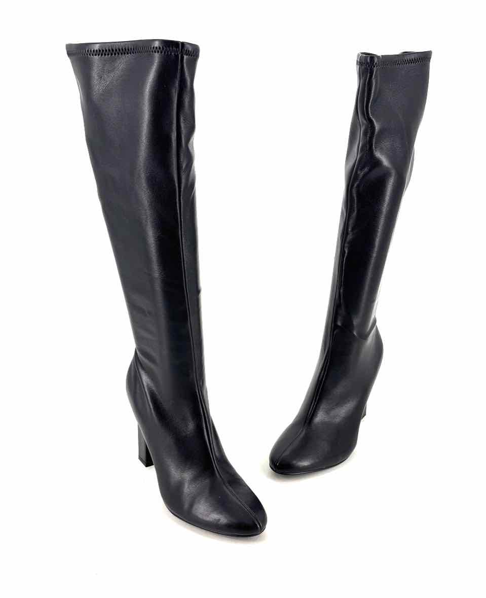 Shoe Size 8 Steve Madden Black Faux Leather Boots