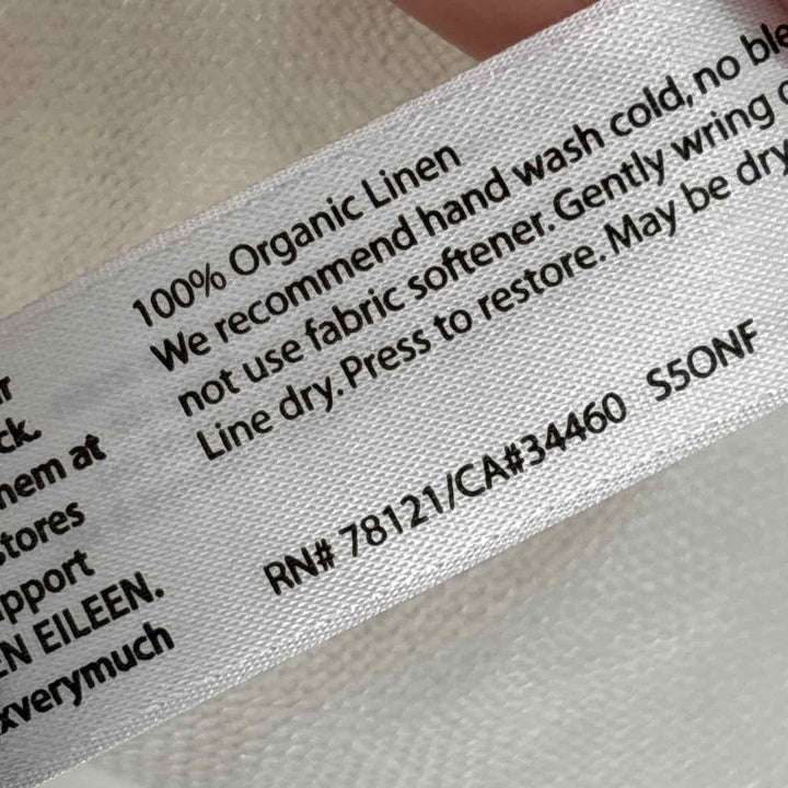 Size L Eileen Fisher White Shirt