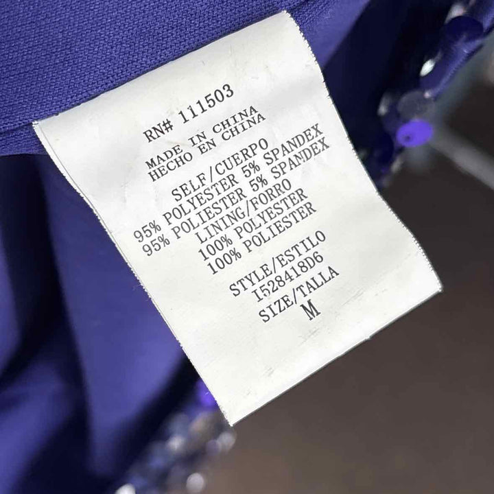 Size M Purple Sequined Dress