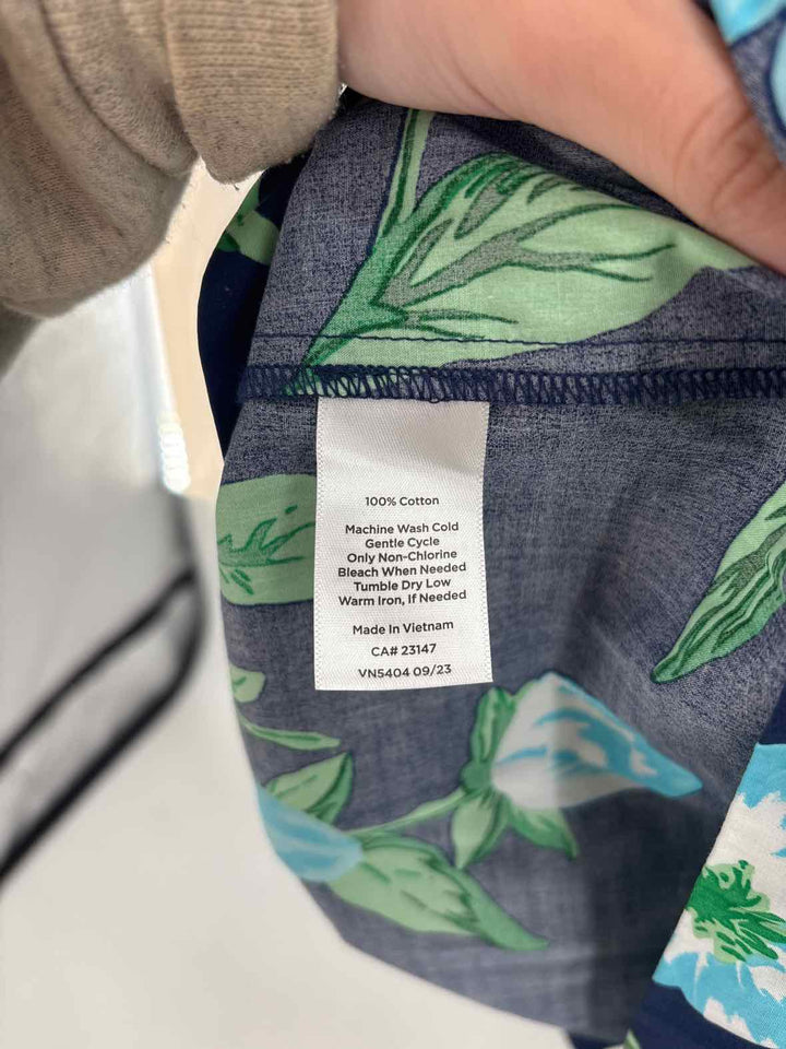 Size 2 Talbots Navy Print Skirt