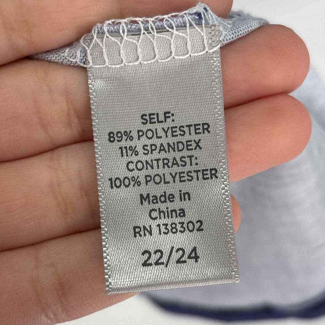 Size 22/24 AVENUE Blue Print Shirt