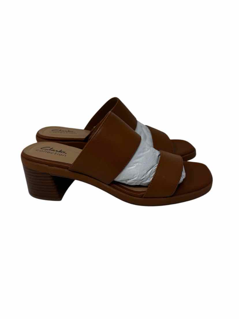 Shoe Size 9.5 CLARKS Tan Leather Sandals