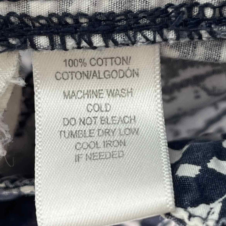 Size 14 LOFT Navy Print Pants