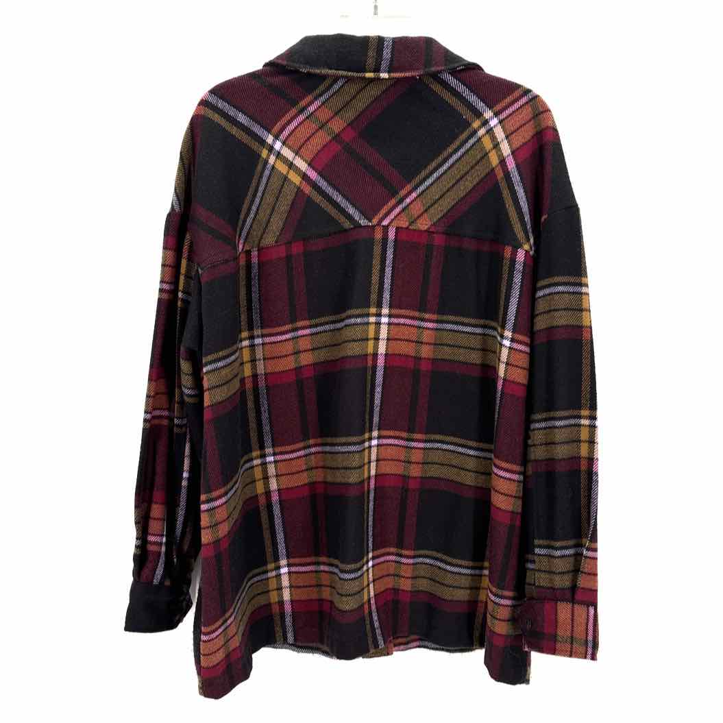 Size X Black Flannel Jacket