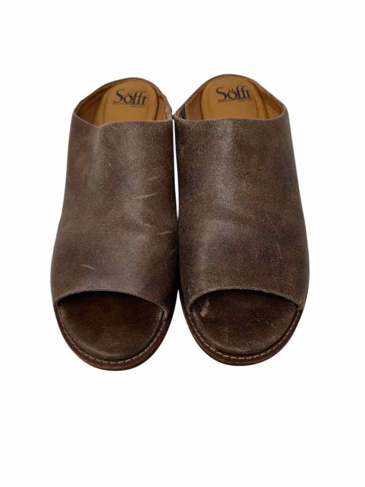 Shoe Size 9 SOFFT Tan Leather Sandals
