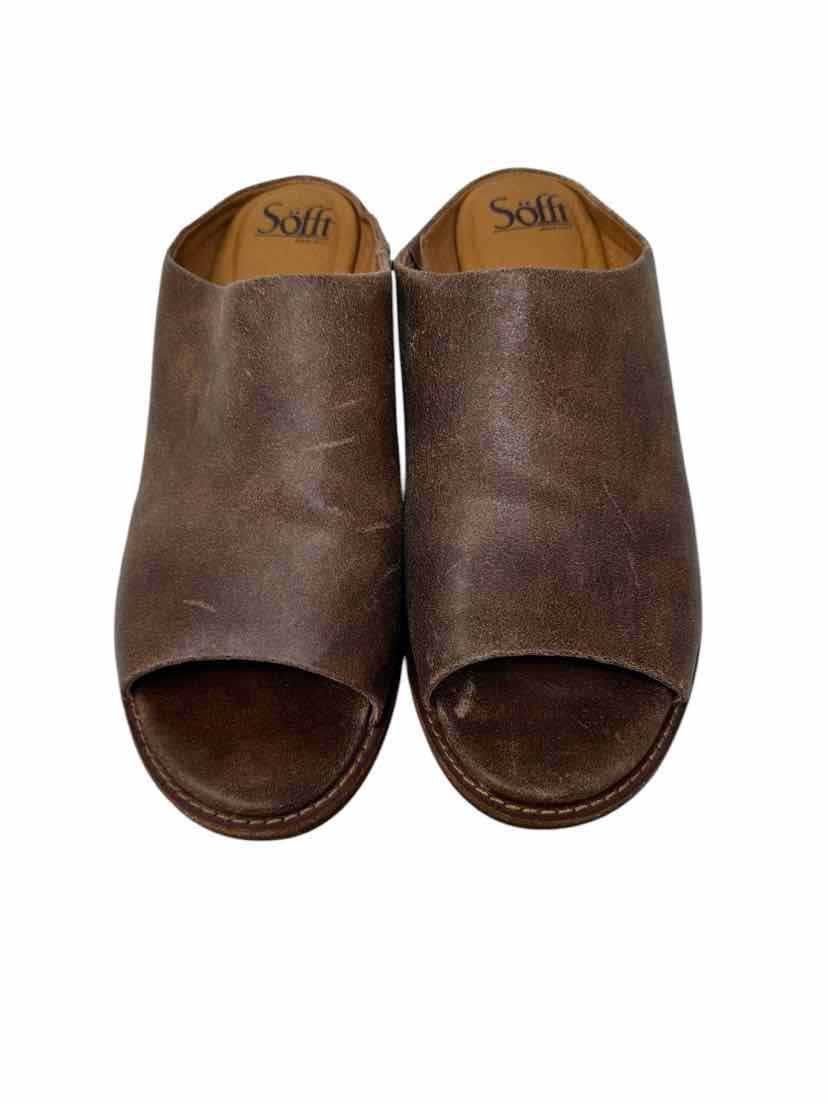 Shoe Size 9 SOFFT Tan Leather Sandals