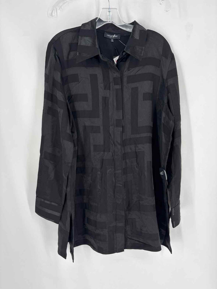 Size XL LAFAYETTE Black Velour Shirt