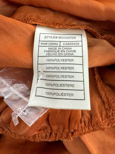 Size S Steve Madden Burnt Orange Sateen Pants