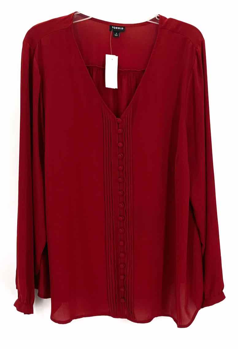 Size 20 Torrid Red Shirt