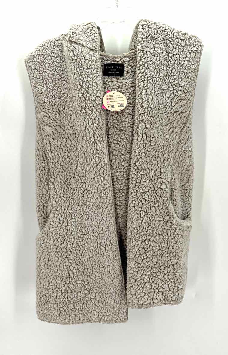 Size L Love Tree Taupe Vest