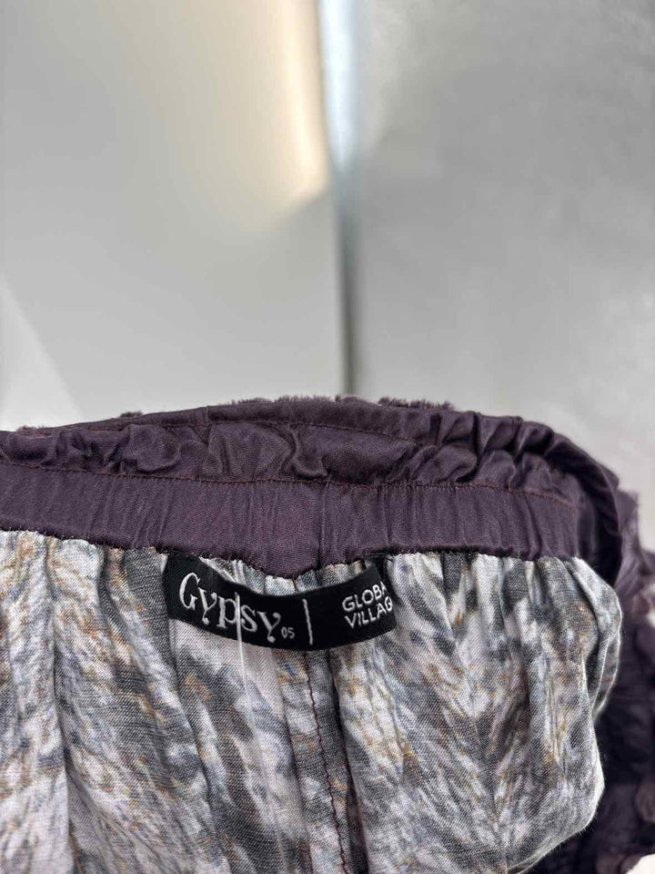 Size M Purple Silk Skirt
