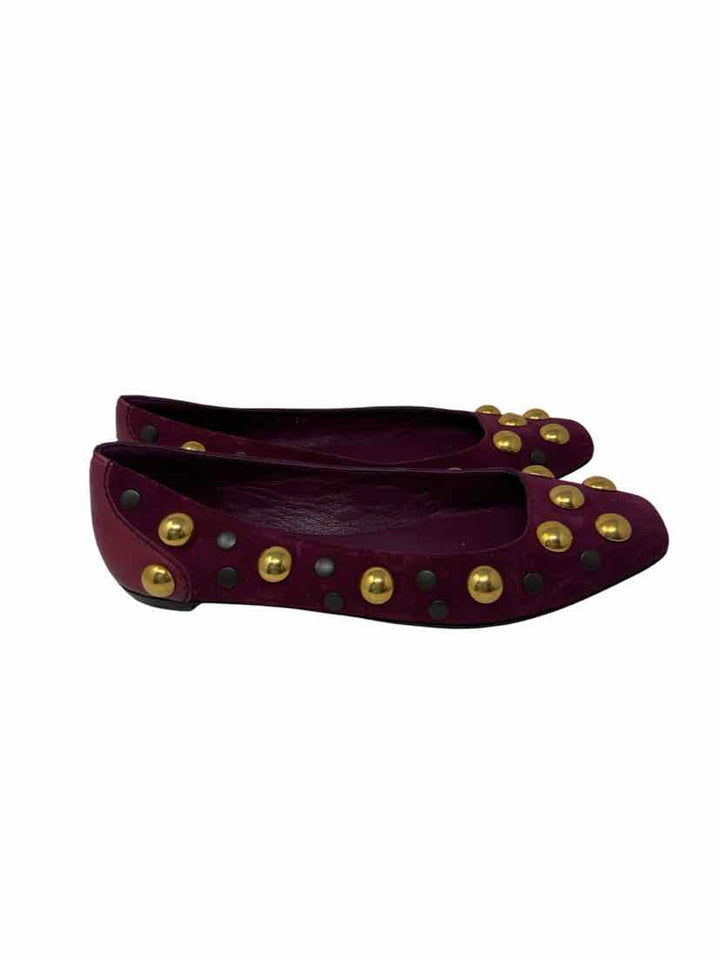 Shoe Size 38 Gucci Purple Suede Luxury - Flats