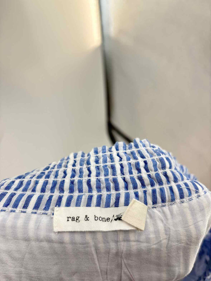 Size S RAG & BONE Blue Print Dress