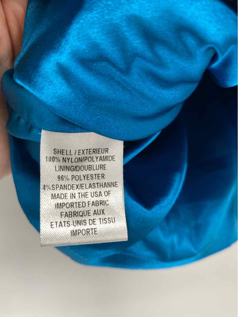 Size 10 MILLY Teal Crochet Skirt