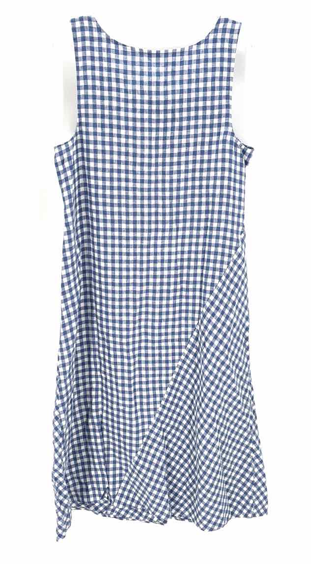 Size L J JILL Blue Print Dress