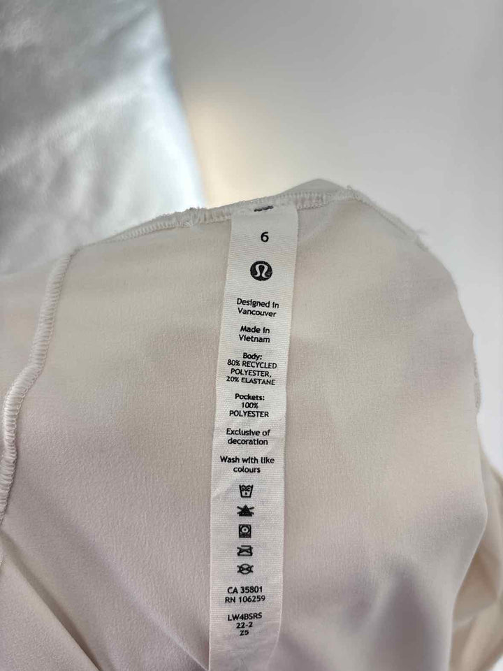 Size 6 Lululemon White Jacket