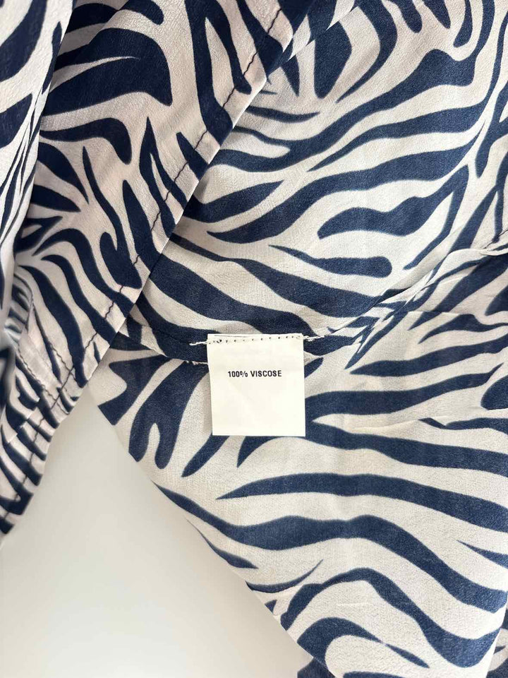 Size S BLANK LONDON Navy Print Shirt
