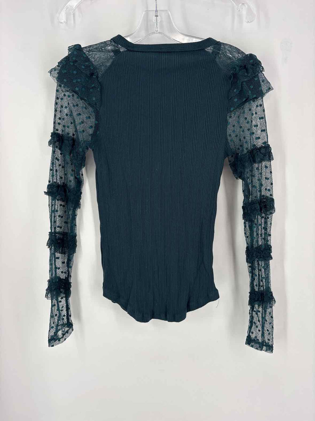 Size M FREE PEOPLE Teal Shirt