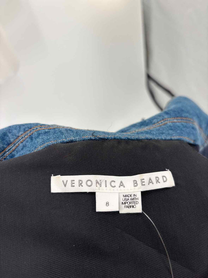 Size 8 VERONICA BEARD Navy Print Jacket