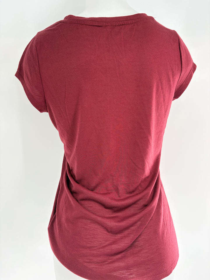 Size M LAUREN CONRAD Burgundy Shirt