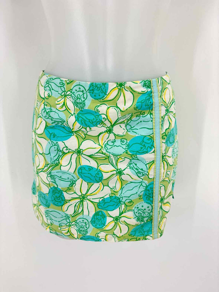 Size 2 Lilly Pulitzer Multi-Color Skirt