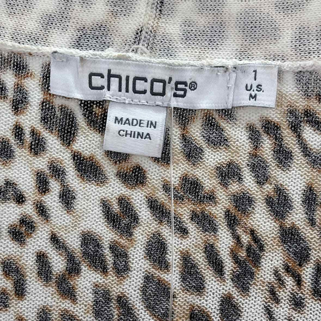 Size M Chico's Multi-Color Knit Cardigan