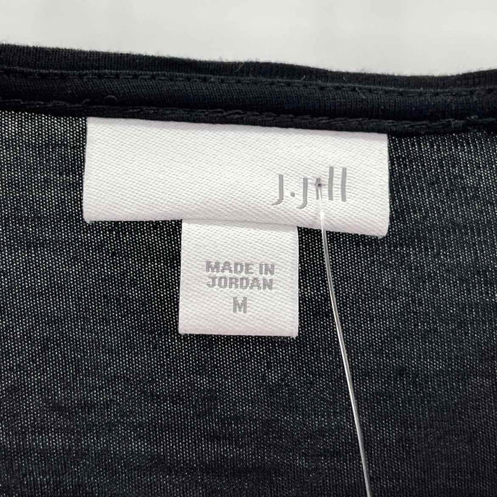 Size M J JILL Black Knit Shirt