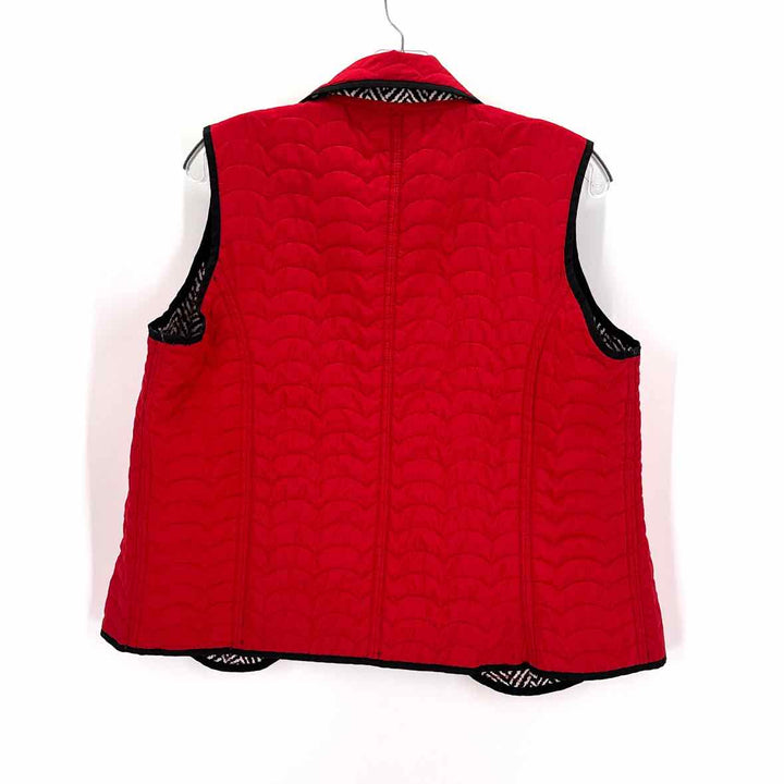 Size M Red Print Vest