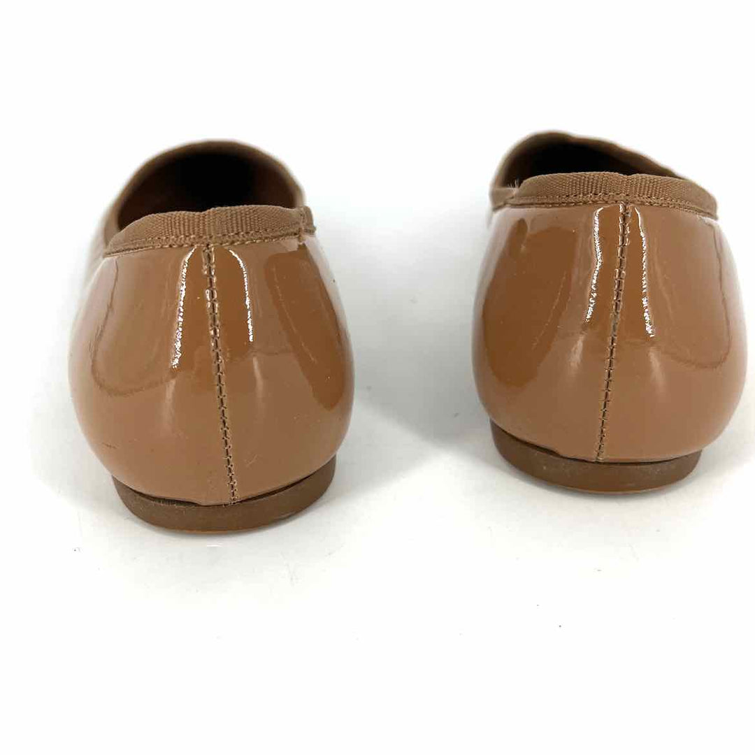 Shoe Size 8 Tan PATENT Flats