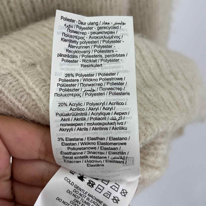 Size M VERO MODA Ivory Knit Sweater
