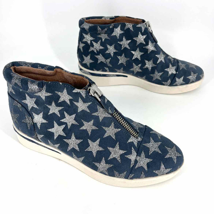 Shoe Size 8 GENTLE SOULS Blue Suede Sneakers