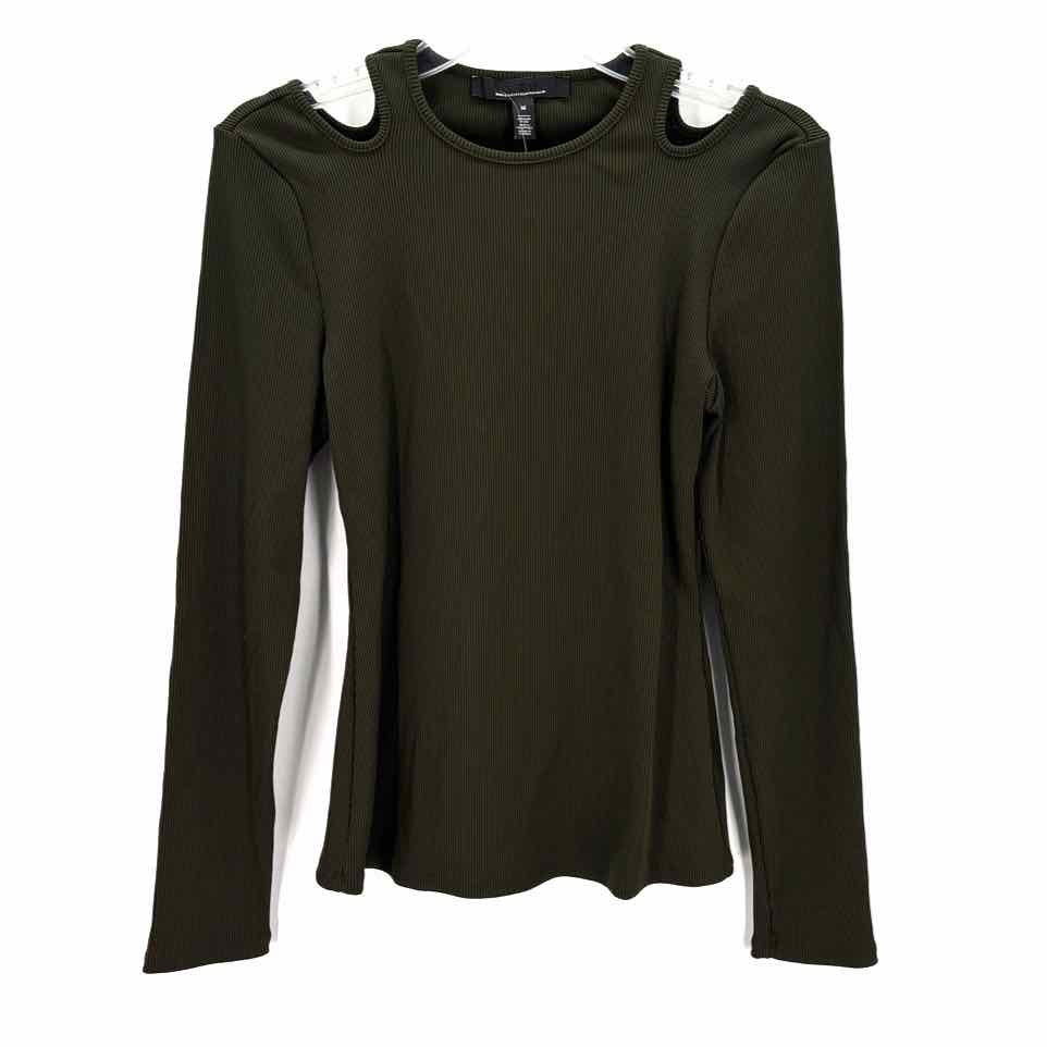 Size M White House Black Market Forest Green Shirt