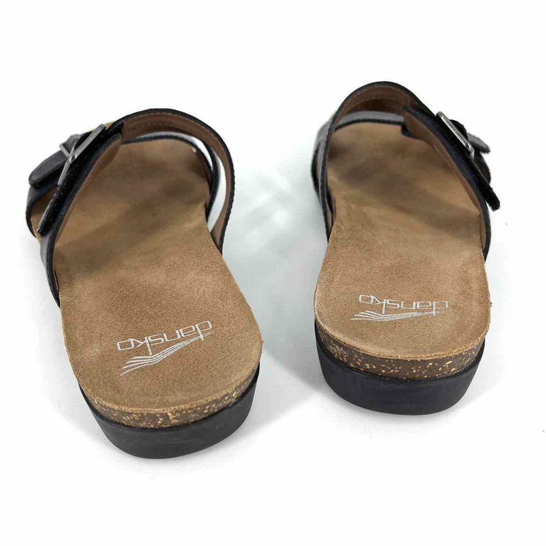 Shoe Size 38 DANSKO Black Leather Sandals