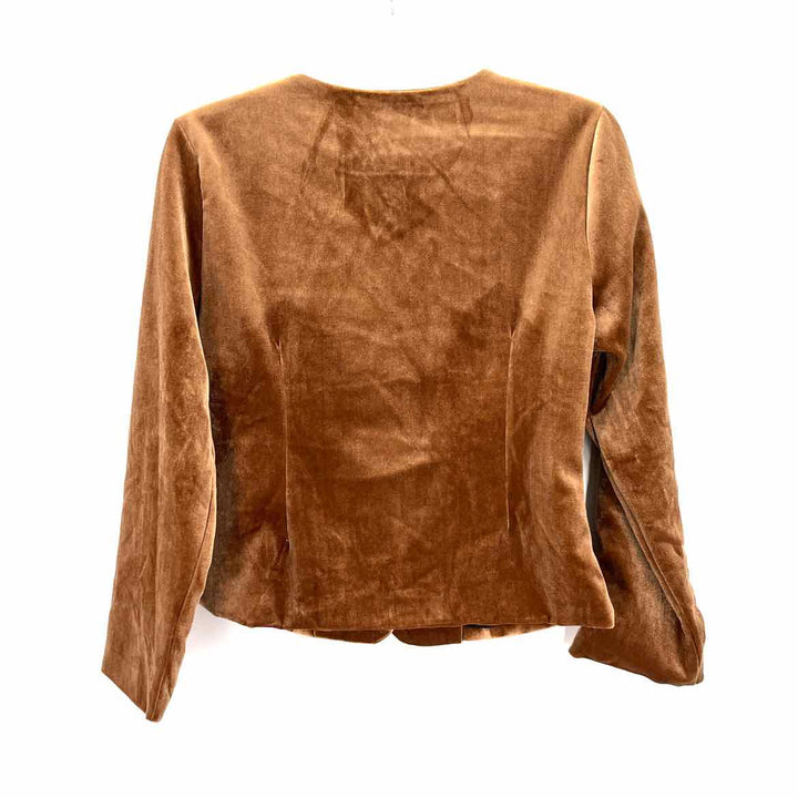 Size S Brown Velour Blazer