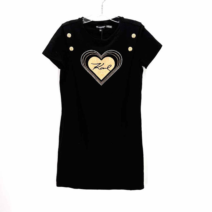 Size S KARL LAGERFELD Black Dress