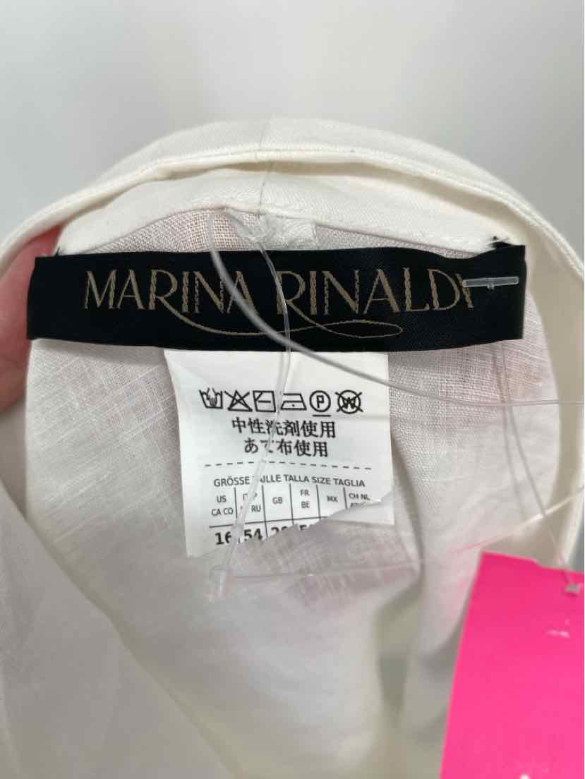 Size 16 MARINA RINALDI White Dress