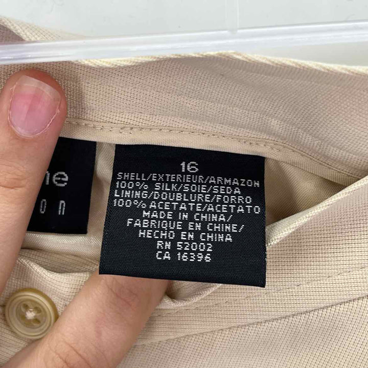 Size 10 LIZ CLAIBORNE Beige Skirt