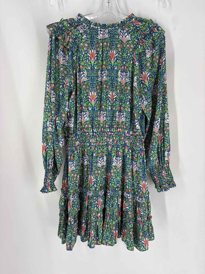 Size M CURRENT AIR Green Print Dress