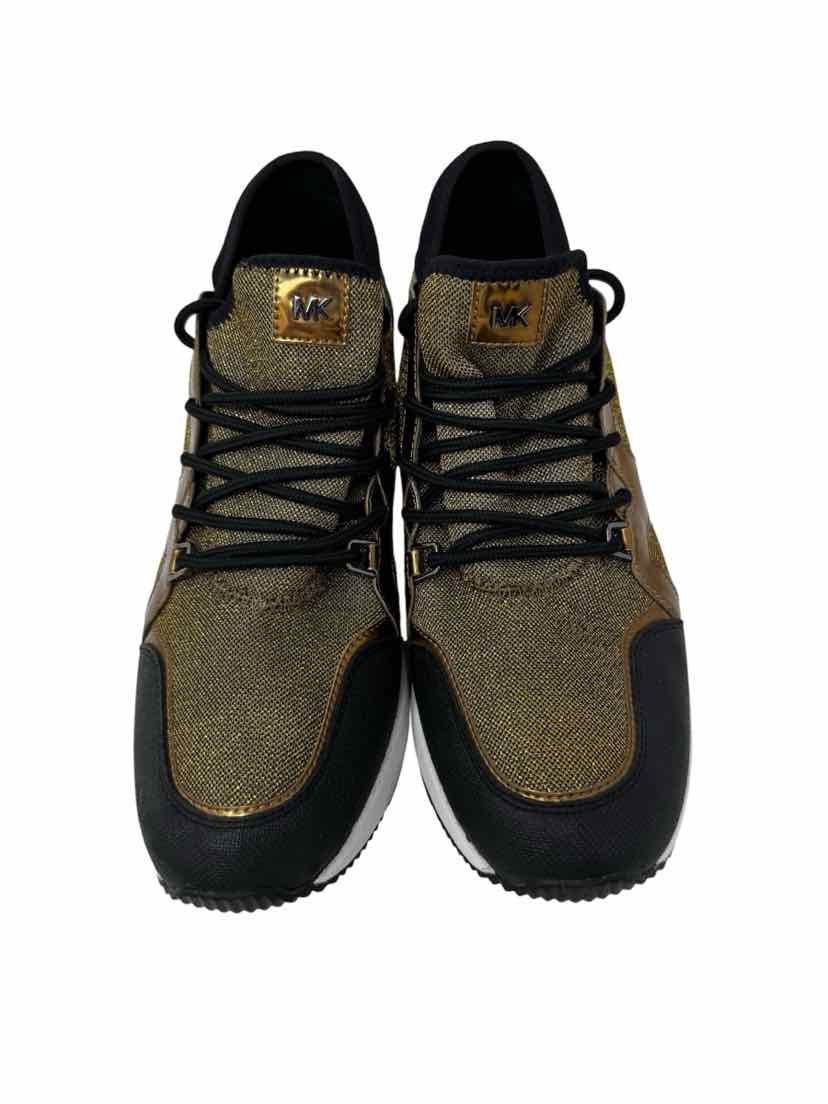 Shoe Size 10 Michael Kors Gold Sneakers